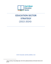 Cox's Bazar Education Sector Strategy