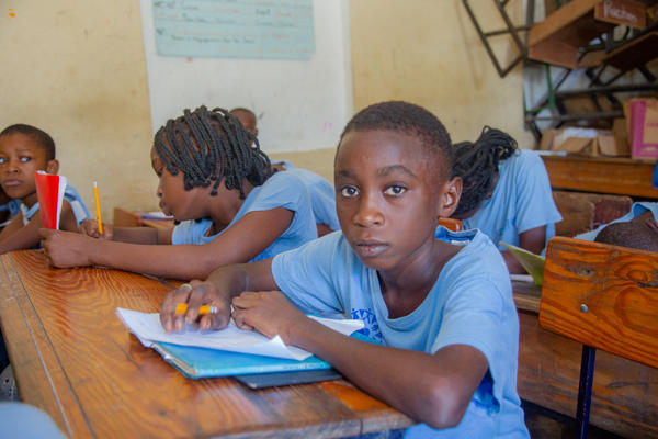 boy in classroom