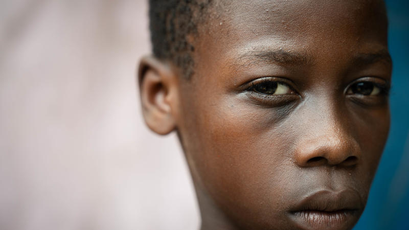 boy in Haiti