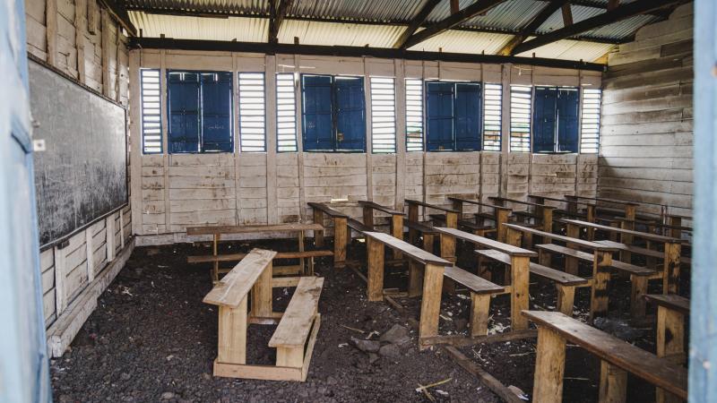 empty classroom