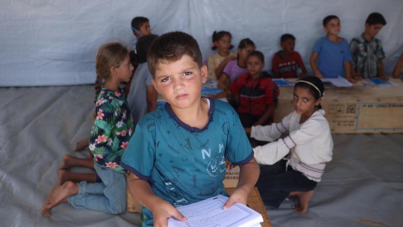 boy with notepad