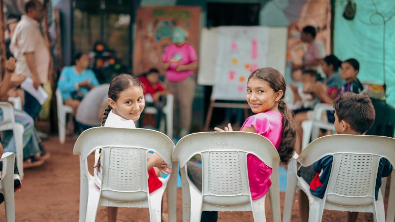 girls in Colombia school
